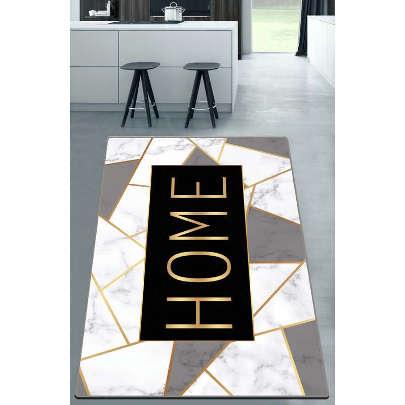 Antibacterial Hall Carpet, 100% Polyester, 31.5 x 59.1 inches | 10 mm Pile Height, 700 g/m² | Non-Slip Underside, Machine Washable, Easy Care | Perfect for Entryways & Living Spaces, Stylish & Functional Design