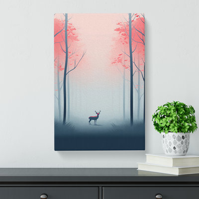 Spring Forest Minimalism - Wrapped Canvas