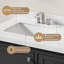 Linsay Fully Assembled 60" Double Sink Bathroom Vanity with Engineered Stone Top-2122304534