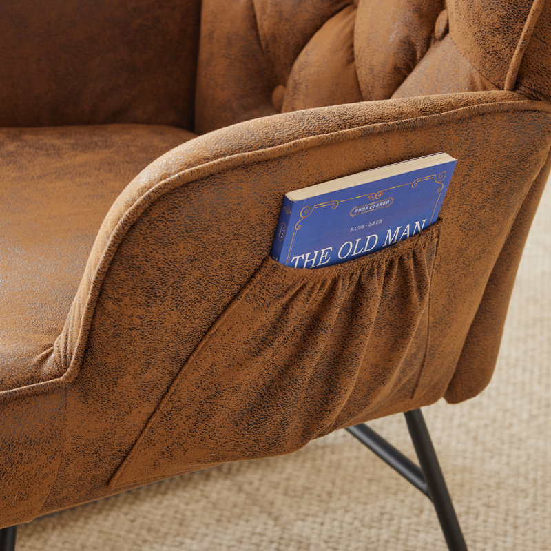 Chaise berçante Auxter, Brun