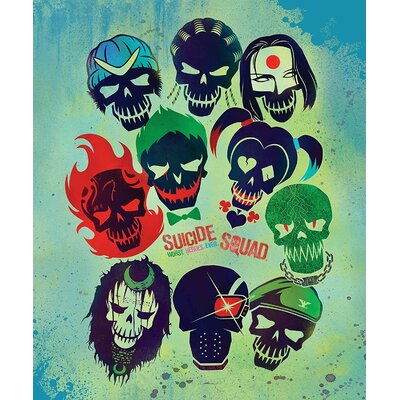 DC Comics Suicide Squad Harley Quinn, Joker and Team Blanket -  Crover, BA0047T-21