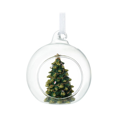 8cm Glass Bauble