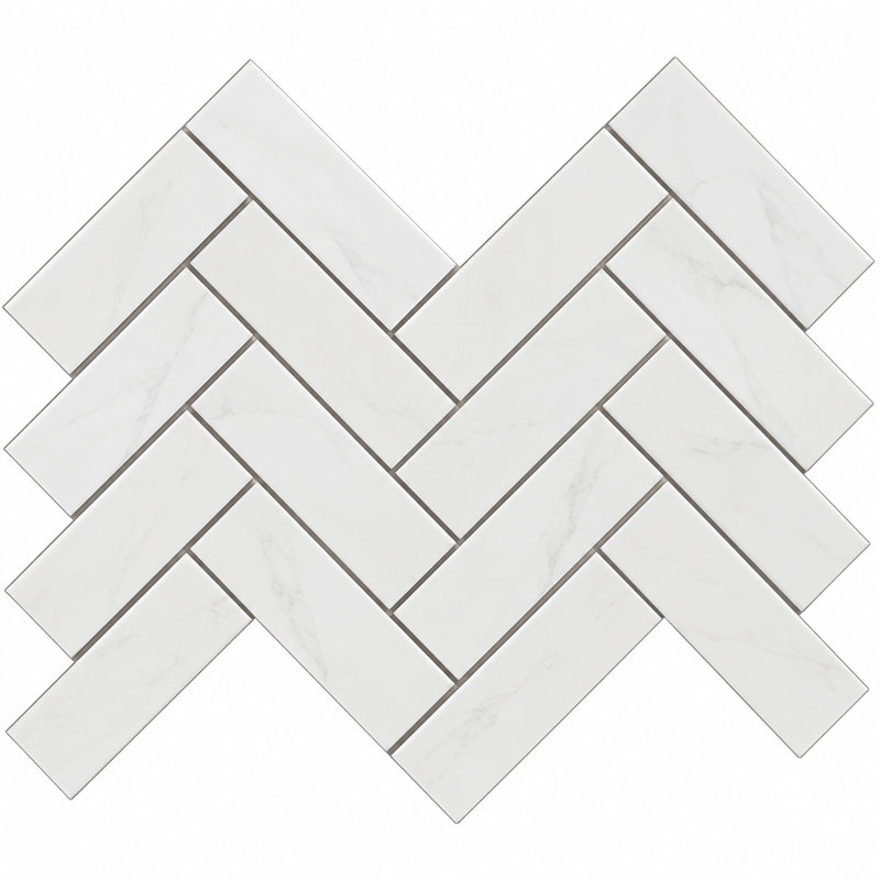 Dolomite de Marbella, pose à chevrons 2x6, 2 x 6 chevrons