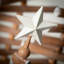 17.75"H, 22.25"H And 26.75"H Wood Slat Tree Set Of 3, Christmas Decor; White