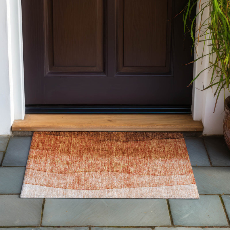Tapis intérieur / extérieur avec envers antidérapant, Rectangle 1 pi 8 po x 2 pi 6 po