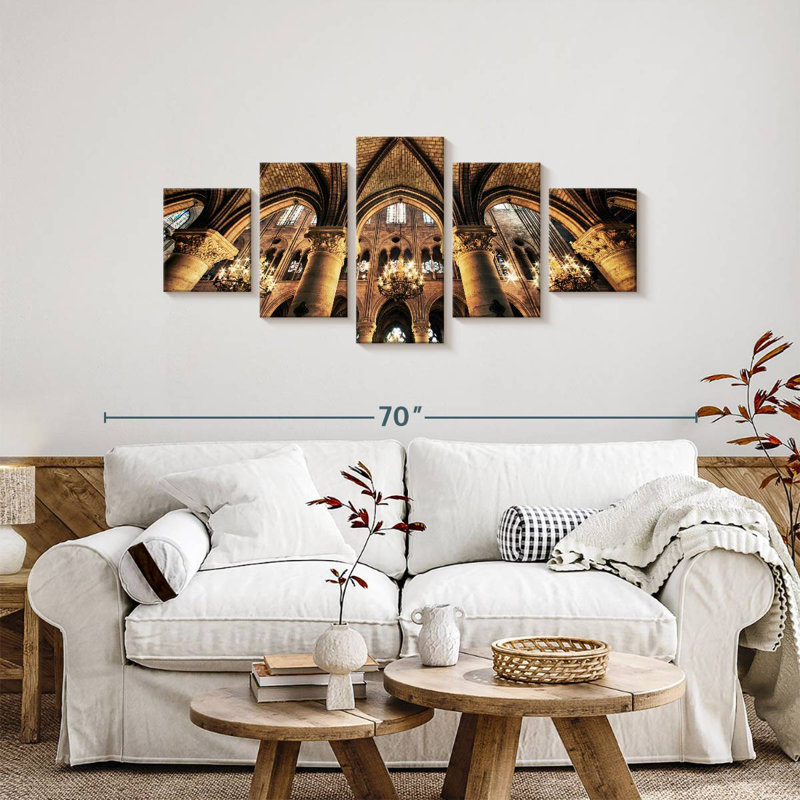 The Notre Dame Cathedral, 24" H x 55" W