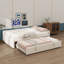 Lit de jour double rembourré en L avec lit gigogne escamotable double-1275914259