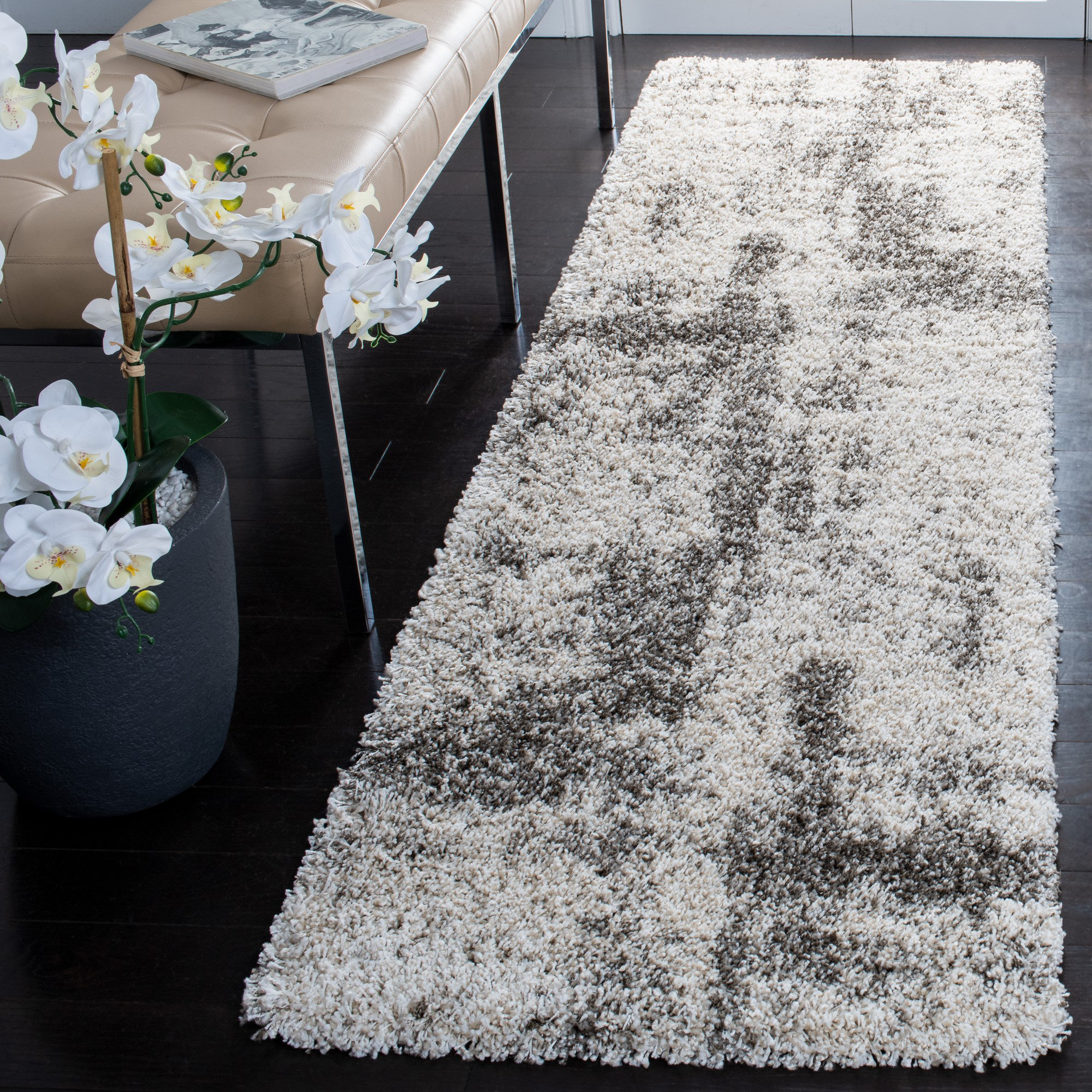 17 Stories Hargett Shag Performance Abstract Rug & Reviews | Wayfair