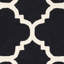 Tapis noir / ivoire en laine touffeté à la main Cannen-79457929