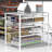 3-Tier Stackable Sliding Basket Storage Organizer Drawer For Bathroom And Kitchen, White