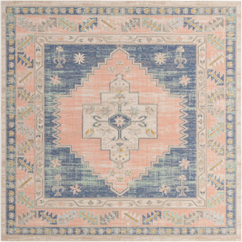 Shauntrelle Oriental Indoor Rug, Square 8'