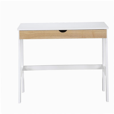 Bureau blanc / naturel