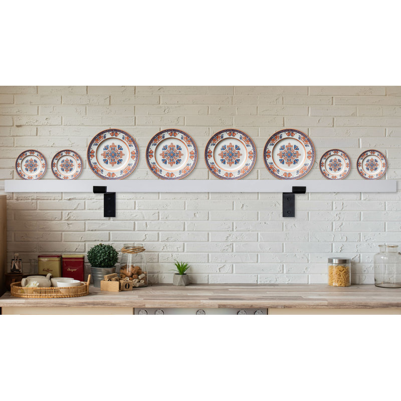 Rayne Plate Display Shelves, Honey, 59 x 3 x 2