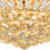 Houstyn Dimmable Crystal Ceiling Fan with LED Lights and Remote Control