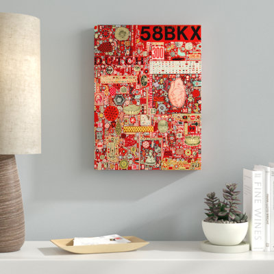 «Big Numbers Heart and T dents» par Colin Johnson - impression sur toile tendue