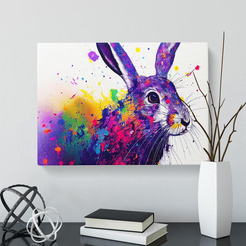 Hare Splash Vol.4 Abstract - Wrapped Canvas, 35cm H x 50cm W x 3cm D