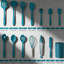 Ensemble d'ustensiles de cuisine 14 pièces en silicone avec porte-ustensiles, résistant à la chaleur et au lave-vaisselle, y compris la spatule, la cuillère, le tournevis, le fouet et les pinces pour batterie de cuisine antiadhésive-124851591