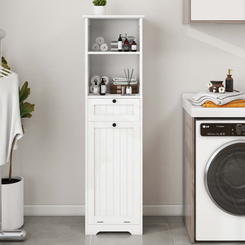 Armoire de trieur de linge inclinable à un tiroir