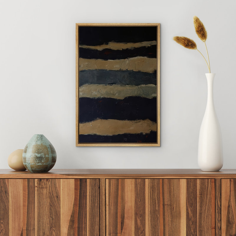 Abstrait, reproduction d'art sur toile encadrée, décoration murale pour chambre à coucher, H 24 po x l 16 po, Naturel