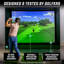GoSports Golf Simulator Enclosure Net - Complete Set with Frame and HD Impact Screen Kit - 10 x 8 Ft-106285489