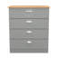 Abbagayle 77cm W 4 - Drawer Chest of Drawers