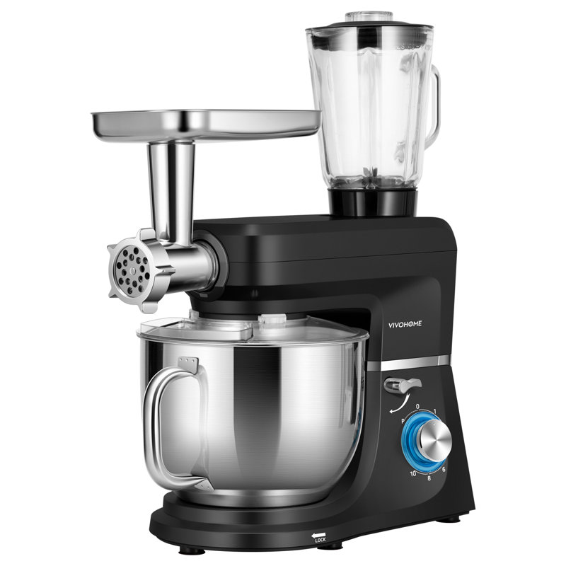 VIVOHOME 10 Speed 8.5 Quarts Stand Mixer Bowl Cover Mixer Accessory, Black