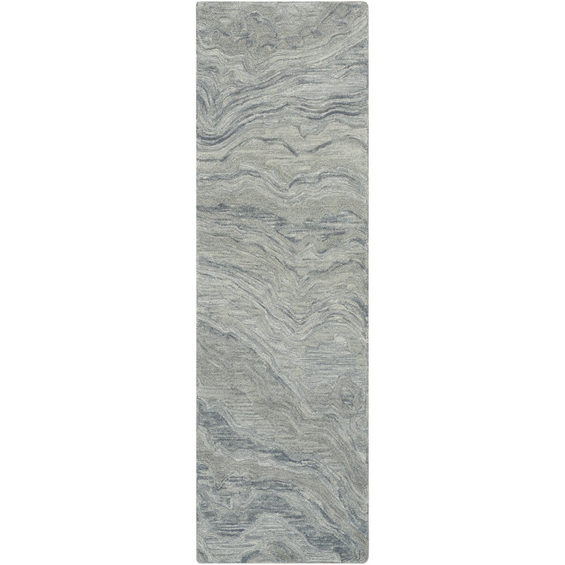 Cahide Abstract Handmade Area Rug, Runner 69 x 229cm