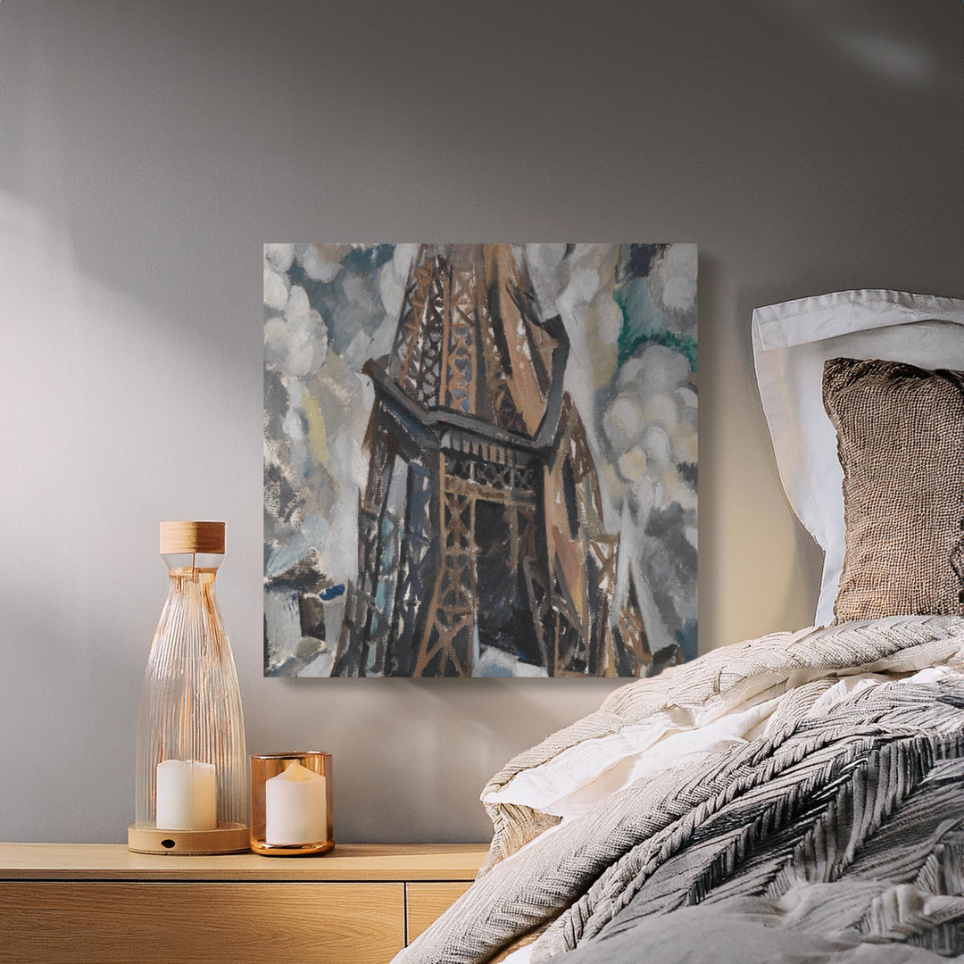 Modern Paris Landmark Wall Art