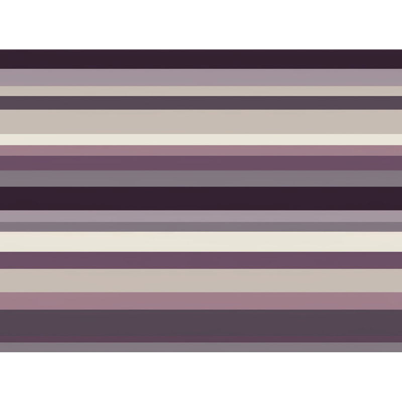 Jeté rayé contemporain gris / mauve, L 68 po x L 80 po