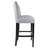 Upholstered Counter Stool with Solid Wood Frame-22857583