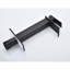 Robinet de meuble-lavabo à poignée simple, bec cascade, acier inoxydable noir mat et débit d'eau de 1,2 gallon par minute, poignée de l'ensemble de drain escamotable-124464704