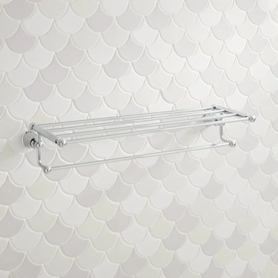 Cooper Collection Wall-Mount Towel Rack with Shelf