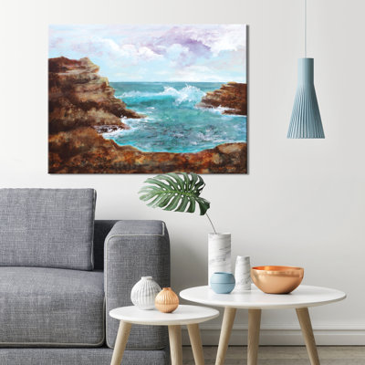 Ocean Inlet I by Jennifer Webb - Wrapped Canvas Print