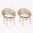 Wicker Papasan Style Outdoor Dining Chair