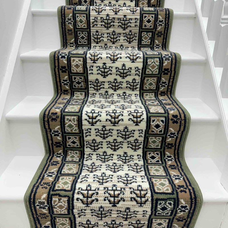 Stair Runner Geometric Area Rug, Runner 60 x 480 cm