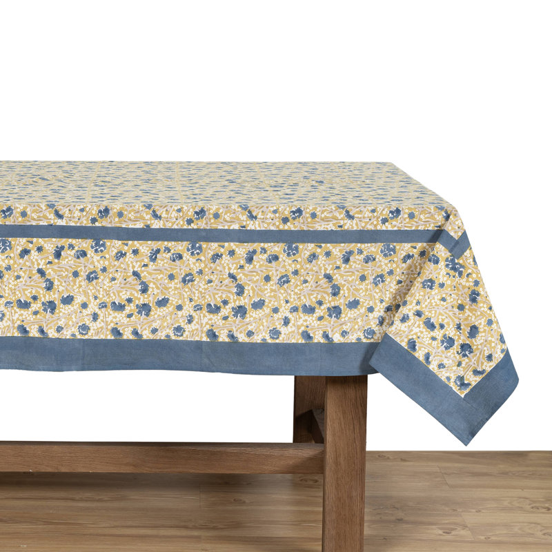Durkee Tablecloth, 71" Square, Blue/Green