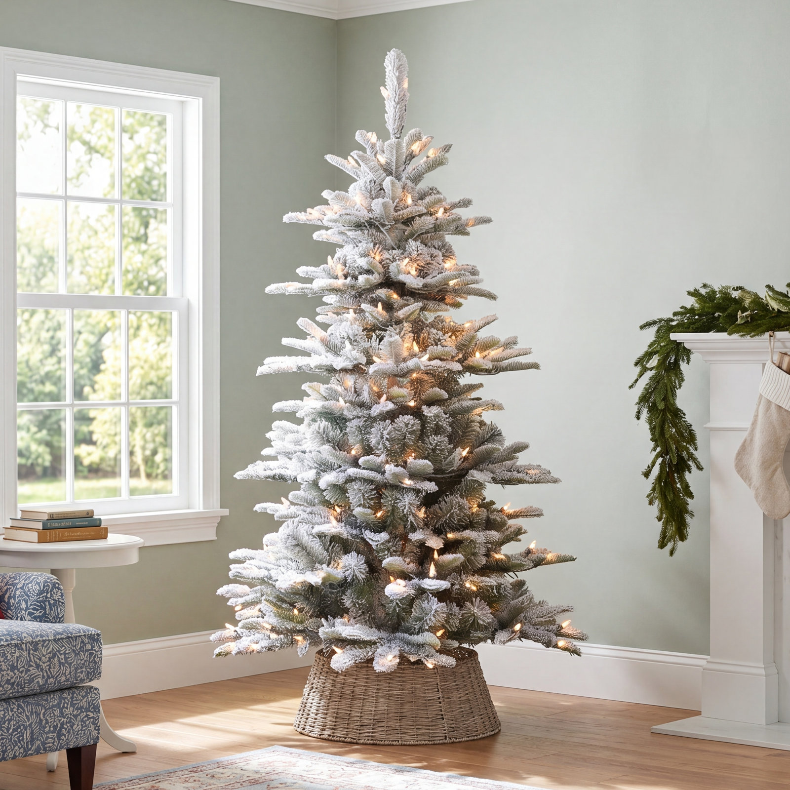 54' Lighted Artificial Fir Christmas Tree