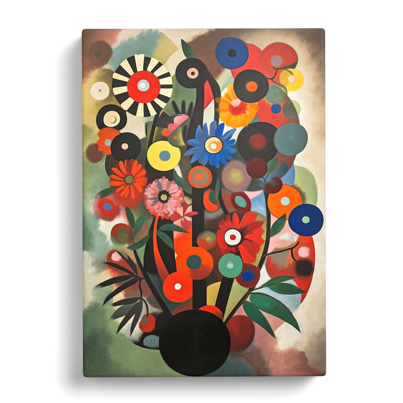 Bauhaus Flowers Vol.4 - Wrapped Canvas, 50cm H x 35cm W x 3cm D