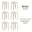 Ensemble de 6 chaises empilables en plastique-98987271