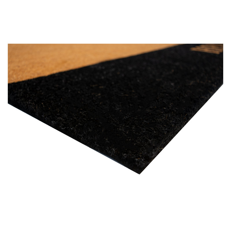 Abhilasha Non-Slip Striped Doormat, Rectangle 2'6" x 4'