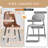 7-Piece Glass Top Dining Table Sets-885457526