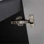 Modern Dark Bathroom Cabinet With Soft-Close Doors & Flame Retardant 24" Vanity - 2-970007599