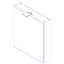 Lima Surface Mirrored Bathroom Cabinets with Mirror-39354407