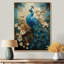Illustration encaustique de paon d'Yvens II - paon, art mural-1403864934-1403864938