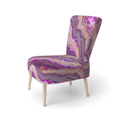Chaise d'appoint rembourrée Mid-Century
