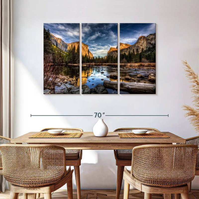 Alvord Yosemite Valley au coucher du soleil, H 36 po x l 57 po
