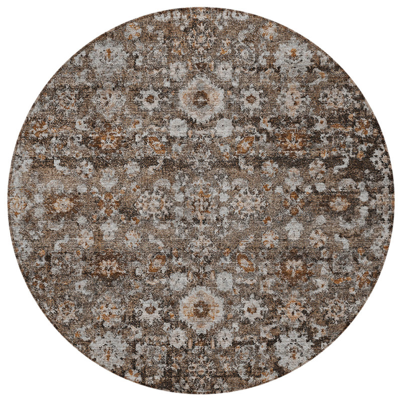 Tapis oriental rond 8 po