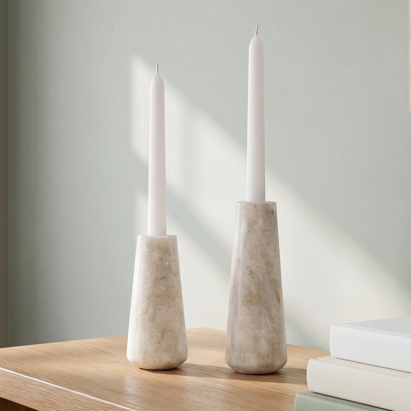 Tellis Genuine Marble Candlestick Holder