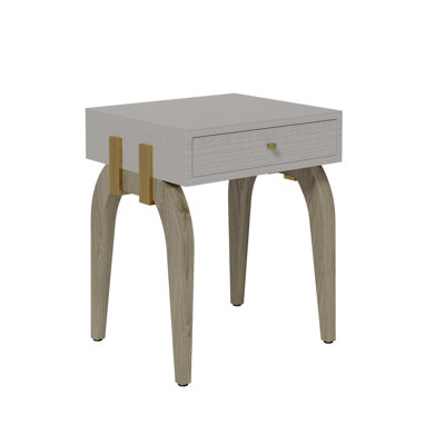 Hermosillo 41cm W Solid Wood Bedside Table
