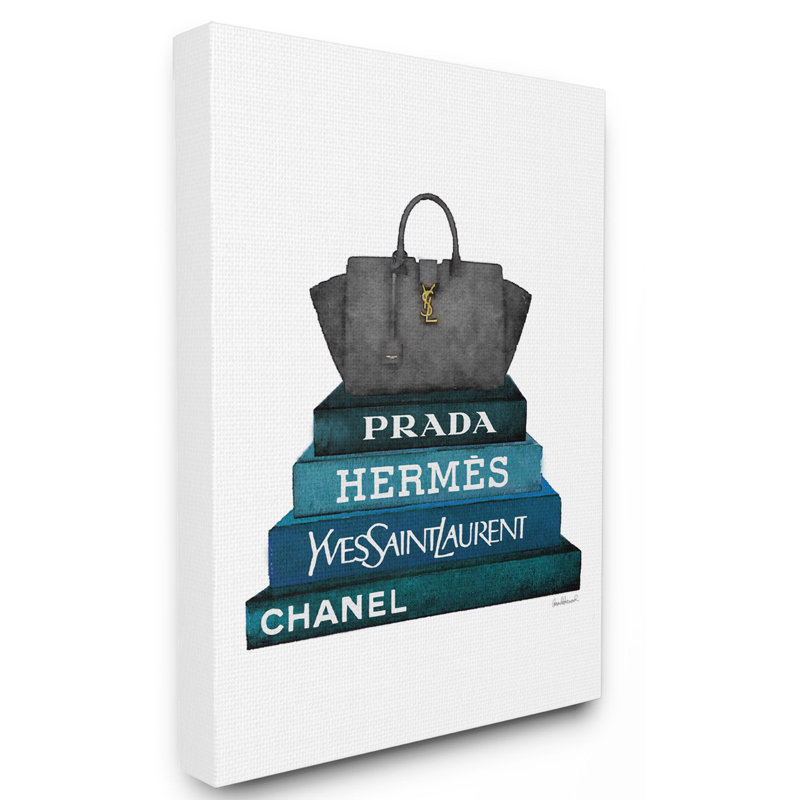 « mode motif sac à main bookstack blue black », impression